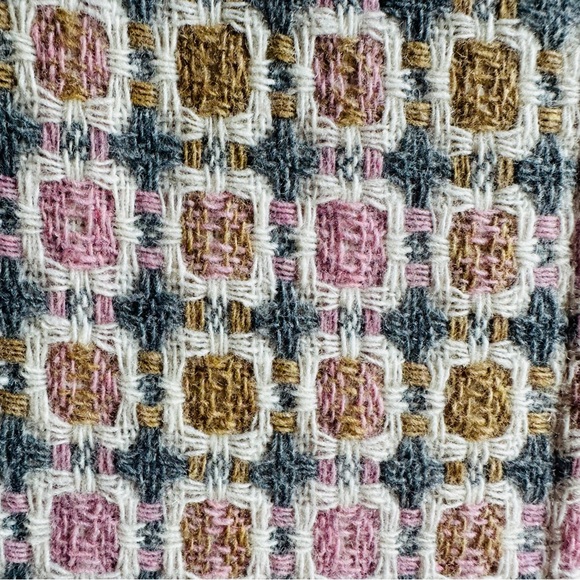 Marciano Guess Retro Long Peacoat Coat Mod Gossip Girl Feminine Wool Blend Sz M - Picture 15 of 15